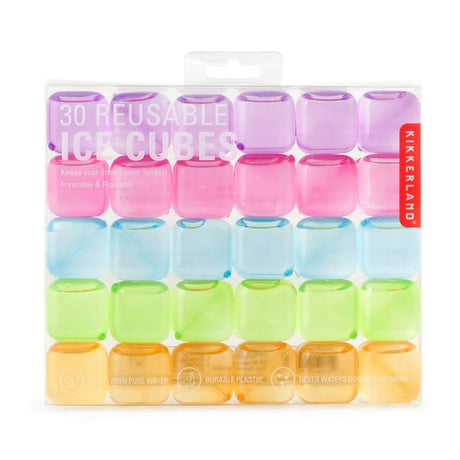 Reusable Ice Cubes- Set Of 30 Kikkerland