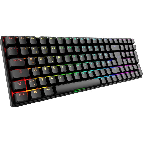 Sharkoon SKILLER SGK50 S2 mekanisk tastatur – sort, Gateron Yellow, DE-layout