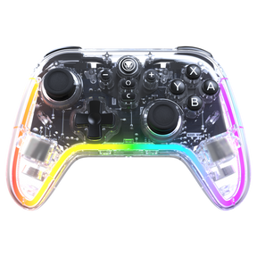 Snakebyte Gamepad Pro RGB S2 - gennemsigtig controller med RGB-lys