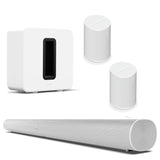 Sonos - 2x Era 100 Sub (Gen 3) & Arc - Bundle - Ultimate Home Audio System - White Sonos