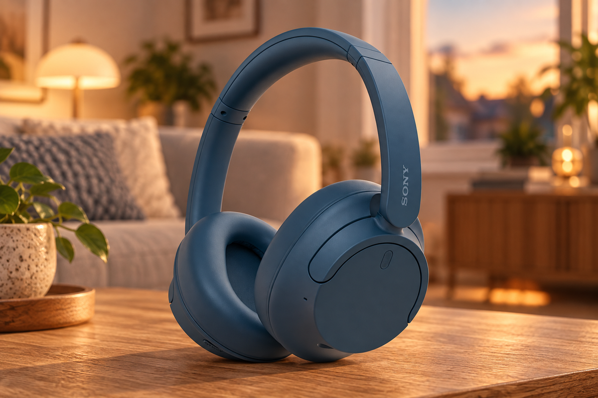 Sony WH-CH720N – trådløse hovedtelefoner med støjreduktion – blå – stemningsbillede