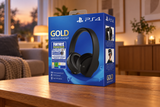 Sony Gold Wireless Headset – trådløst gaming-headset – sort – Fortnite-bundle (kode udløbet) – stemningsbillede