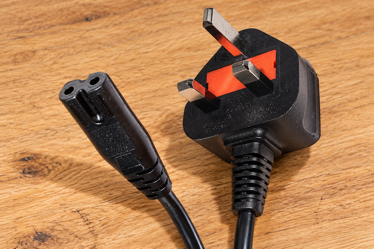UK Power Cable (Fig 8) for PS2/ PS3 SLIM/ PS4 – stemningsbillede