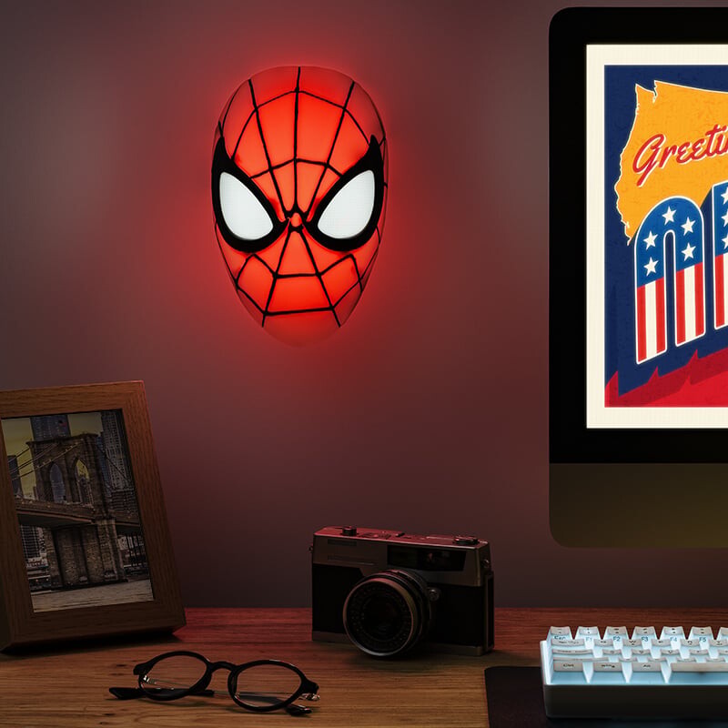 Spider-Man Maske Lampe