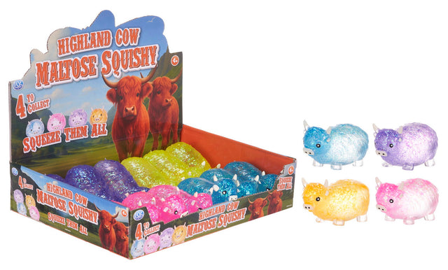 Squeezy Highland Cow – squishy, assorteret
