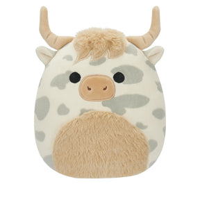Squishmallows - 19 cm Plush P17 - Borsa the Grey Spotted Highland Cow Squishmallows