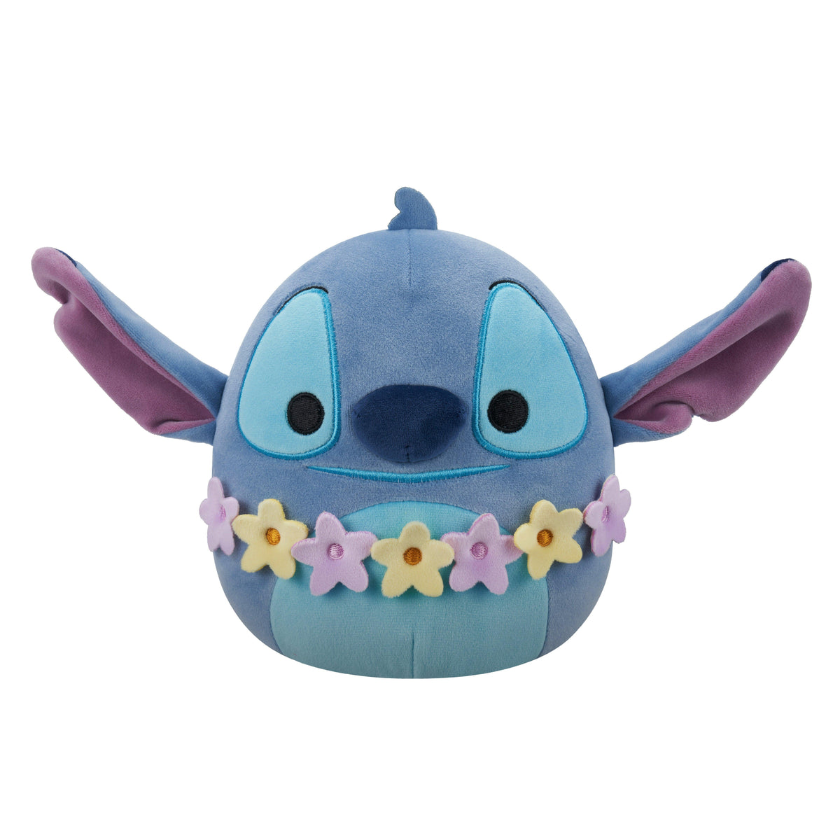 Squishmallows - 20 cm Plush Disney Stitch - Stitch wearing lei Squishmallows