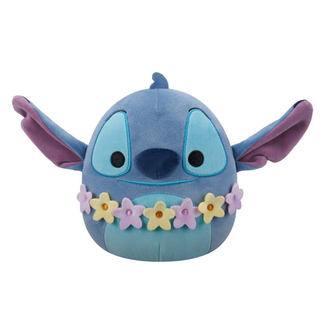 Squishmallows - 20 cm Plush Disney Stitch - Stitch wearing lei Squishmallows