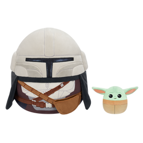 Squishmallows - 30 cm Mandalorian and 9 cm Grogu (270560) Squishmallows