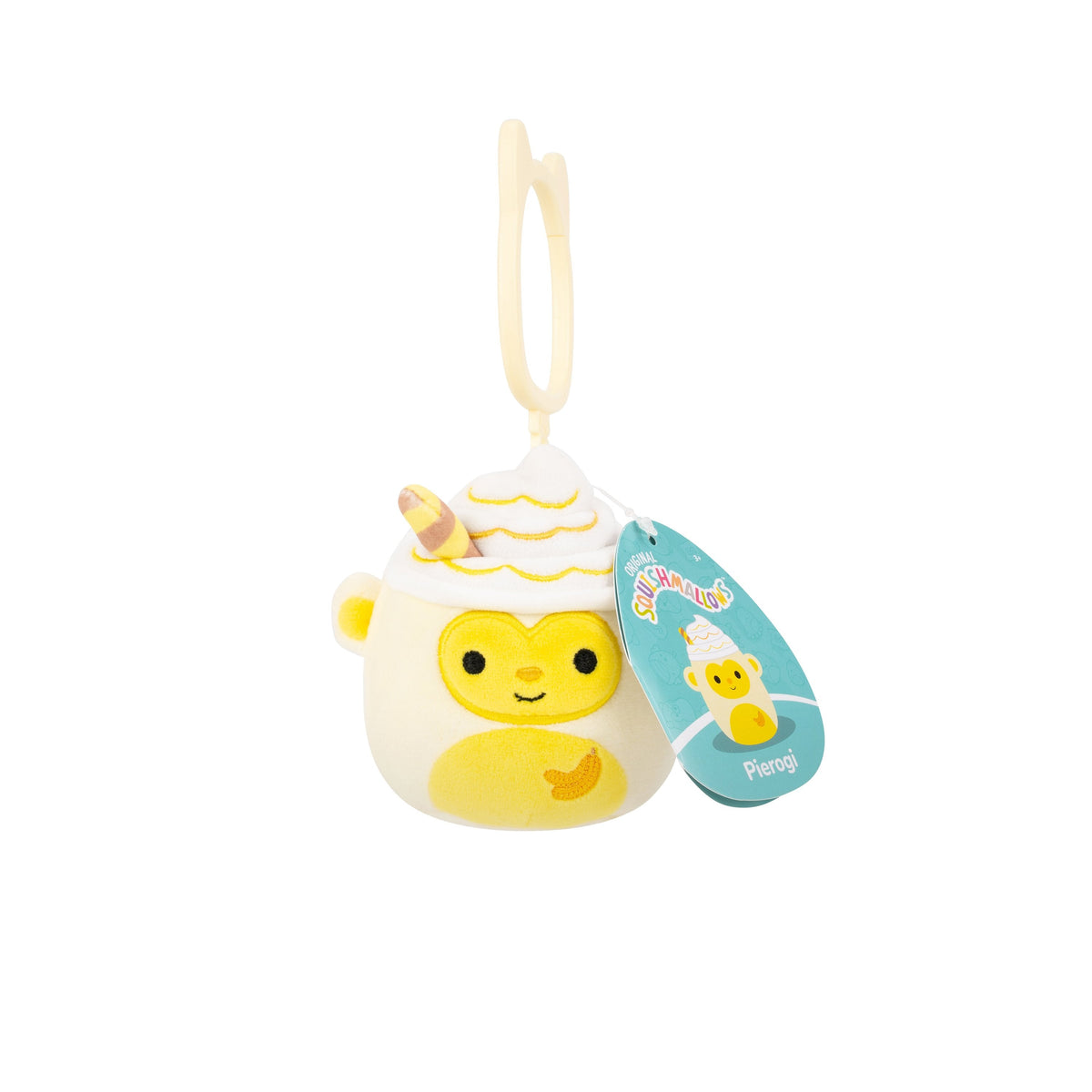 Squishmallows - 9 cm P24 Clip On -Pierogi Squishmallows