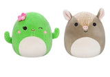Flip-A-Mallows Cactus og Armadillo – to sider af én vendbar bamse, 13 cm