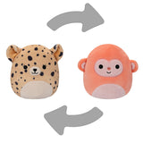 Squishmallows - Flip A Mallow 13 cm P17 - Lexie The Cheetah/Elton The Monkey Squishmallows