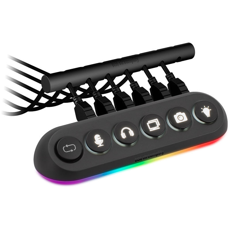 Streamplify HUB DECK 5-kortplats, RGB, 12V - svart