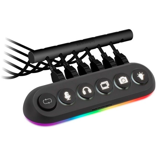 Streamplify HUB DECK 5-kortplats, RGB, 12V - svart