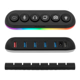 Streamplify HUB DECK 5-kortplats, RGB, 12V - svart