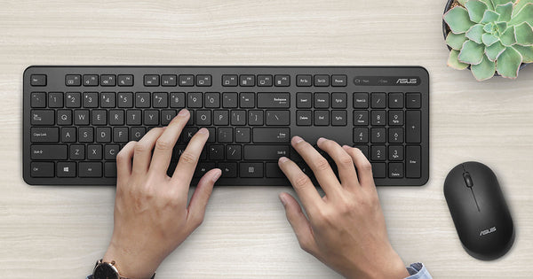 ASUS CW100 tastatur og mus – Nordic – Sort
