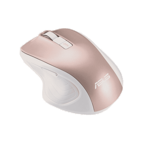 ASUS MW202 – rosaguld mus set skråt forfra