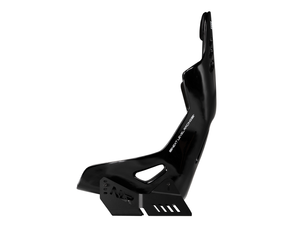 Next Level Racing ES3 Elite racersæde – Fibreglass Edition, sort – fra siden
