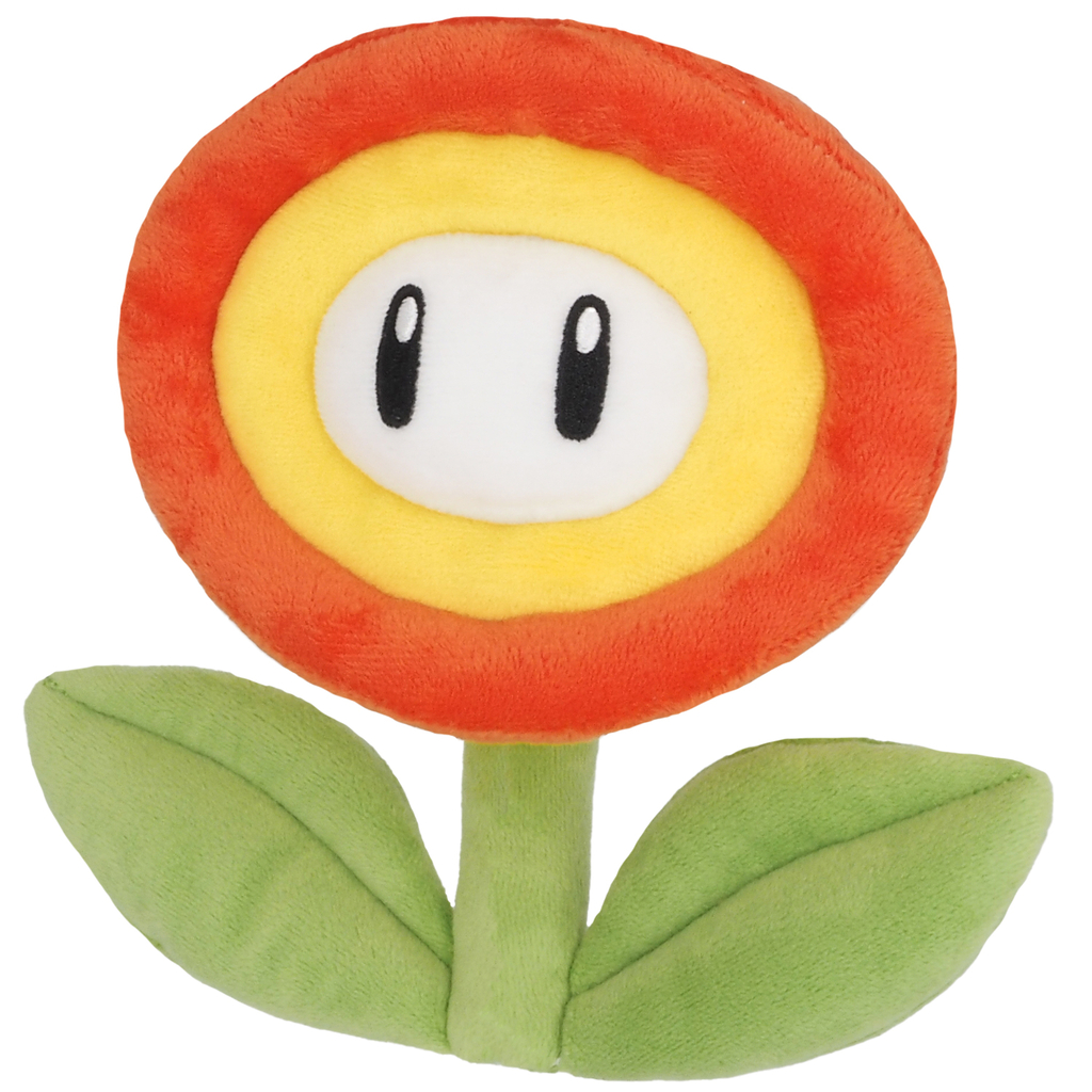 Super Mario Fire Flower Bamse – 18 cm