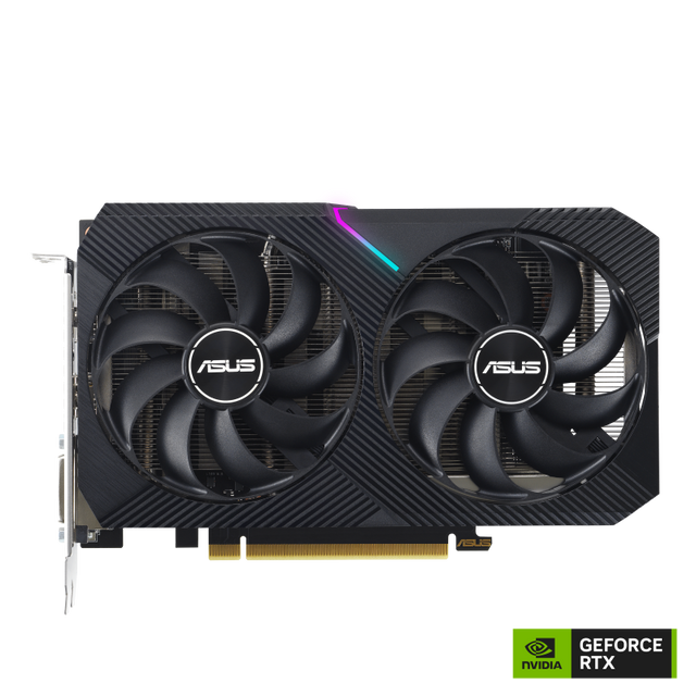 ASUS Dual GeForce RTX 3050 V2 – 8 GB GDDR6 – produktbillede