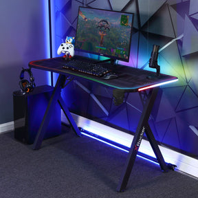 X-Rocker - Lumio Gaming Desk With Rgb Neo Motion + X-Rocker