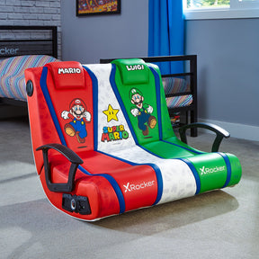 X-Rocker - Nintendo Dual Rocker - Mario Bros Edition - Mario & Luigi Geekd