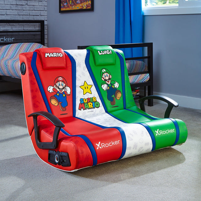 X-Rocker - Nintendo Dual Rocker - Mario Bros Edition - Mario & Luigi Geekd