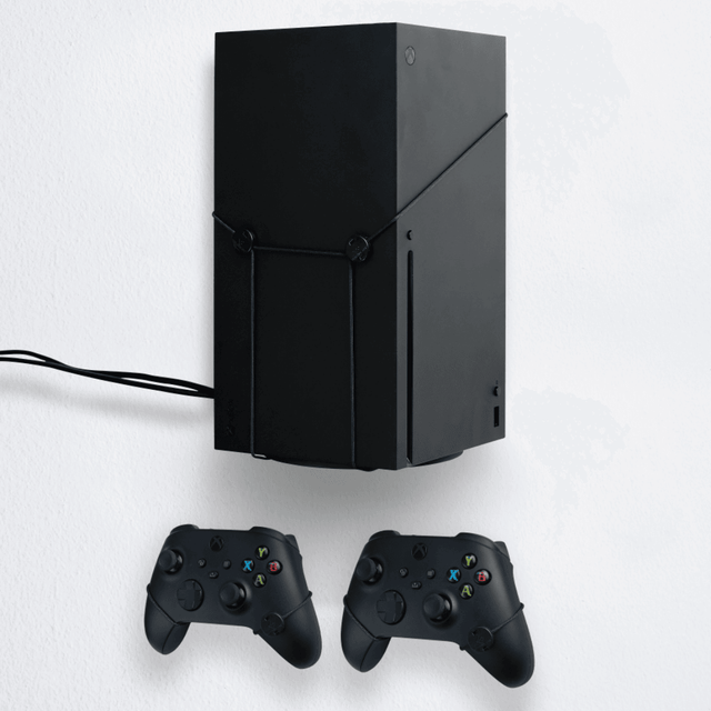 Floating Grip Standard Bundle – vægbeslag til Xbox Series X – sort – vægbeslag i brug; konsol og controllere medfølger ikke