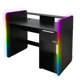 Xrocker Electra Desk - Black With Black Led X-Rocker