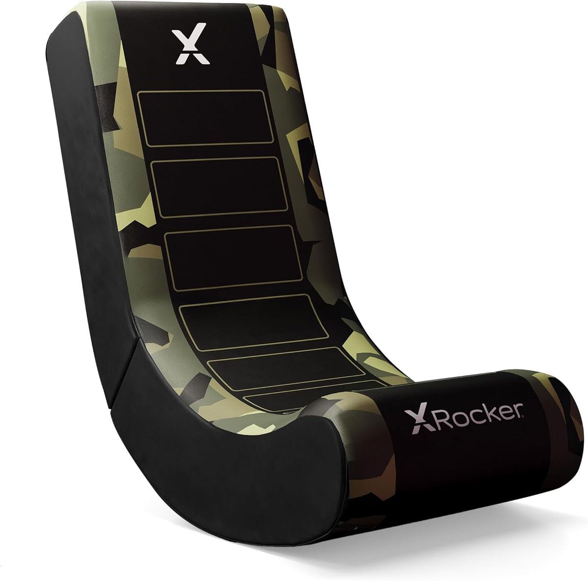 XRocker - Geo Camo Kids Gaming Chair - Green X-Rocker