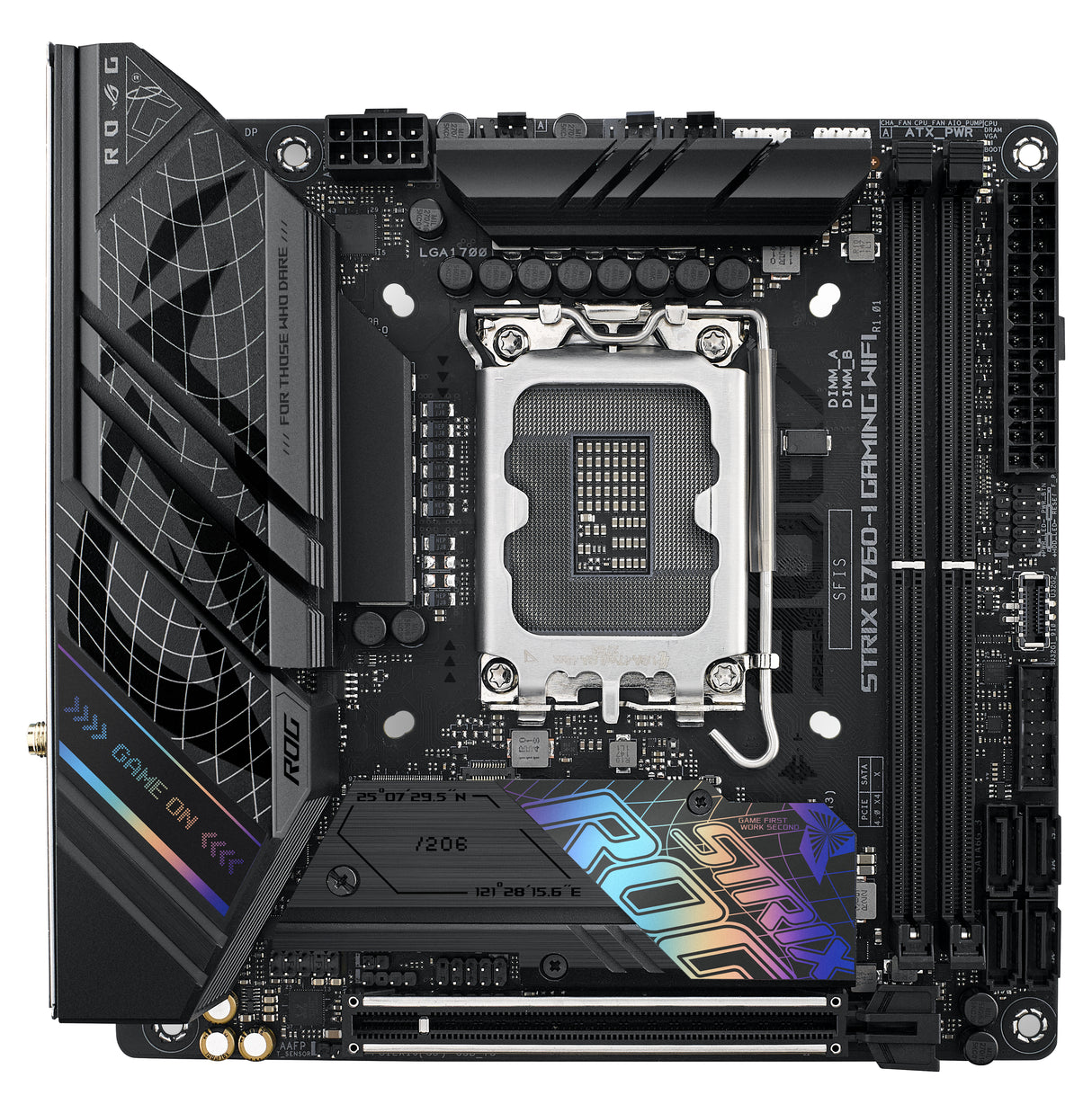 ASUS ROG STRIX B760-I GAMING WIFI (mITX, B760, LGA 1700, DDR5) - Moderkort