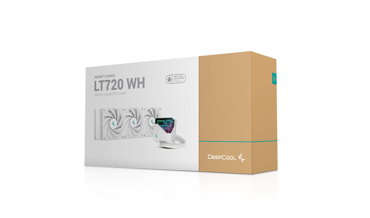 Deepcool LT720 Processorvätskekylningssystem 1-pack Vit 120 mm