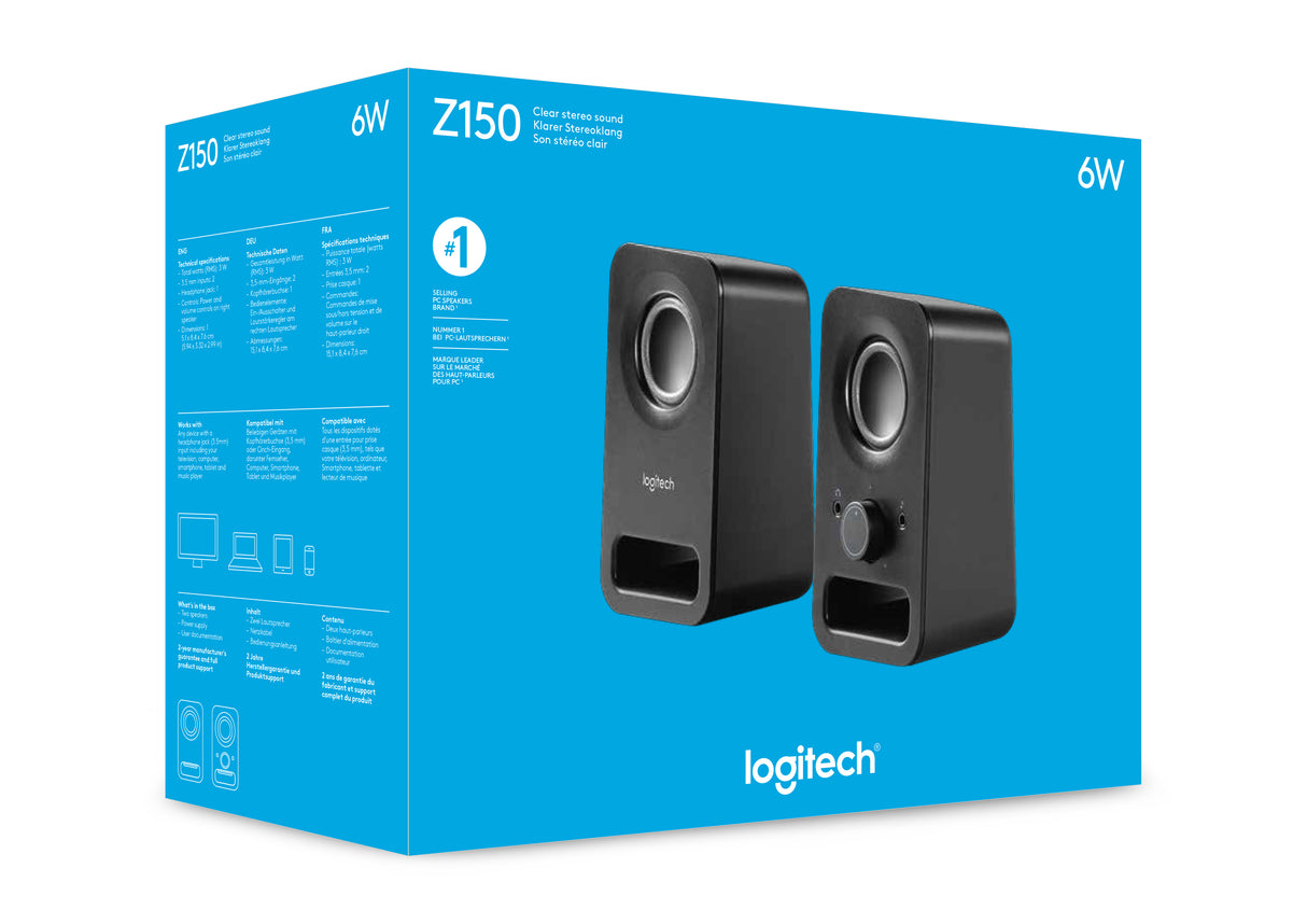 Logitech Z150 Högtalare Svarta