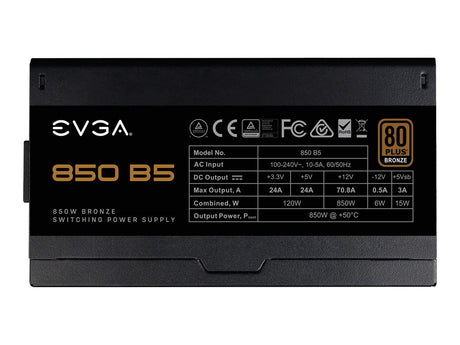 PSU EVGA B5 850W 80+ Bronze EVGA