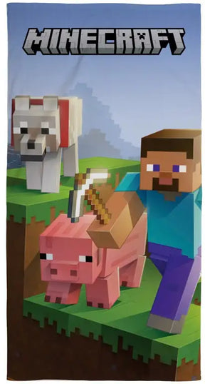 Minecraft badehåndklæde 70 x 140 cm Paladone