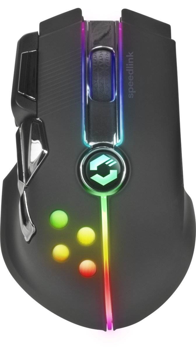 SpeedLink IMPERIOR Gaming Mouser Trådlös, gummisvart 