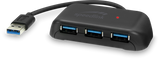 SpeedLink SNAPPY EVO USB-hubb, 4-portar, USB 3.0, passiv, svart 