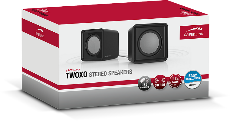 SpeedLink - TWOXO Stereohögtalare, svart 