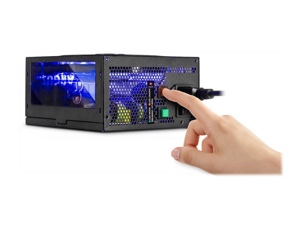 Inter-Tech Argus RGB-650W CM II Strømforsyning 650Watt