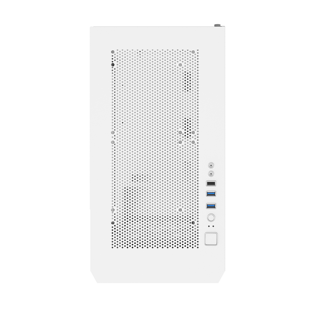 Montech Air 100 ARGB Vit - Micro ATX, härdat glas, 4x ARGB-fläktar ingår