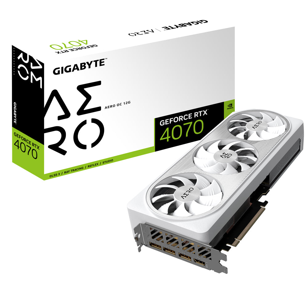 Gigabyte GV-N4070AERO OC-12GD grafikkort NVIDIA GeForce RTX 4070 12 GB GDDR6X