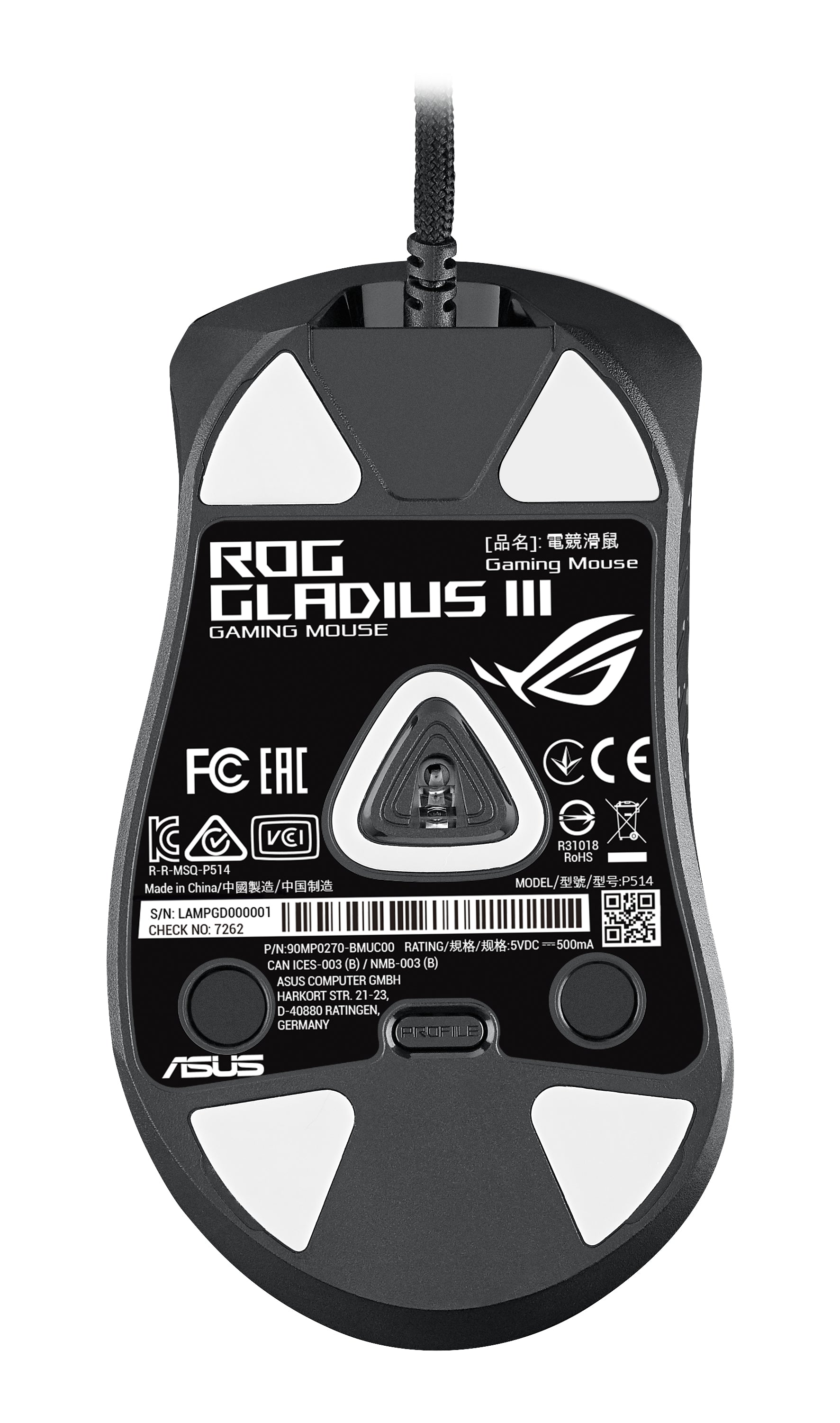 ASUS ROG Gladius III Wired Gaming Mouse