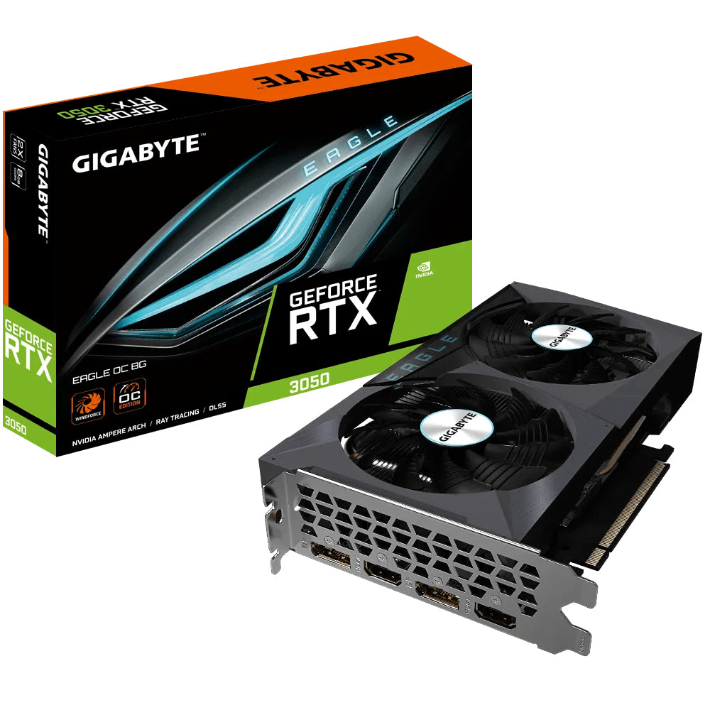 Gigabyte GeForce RTX 3050 EAGLE OC 8GB (Vänsterhöger)