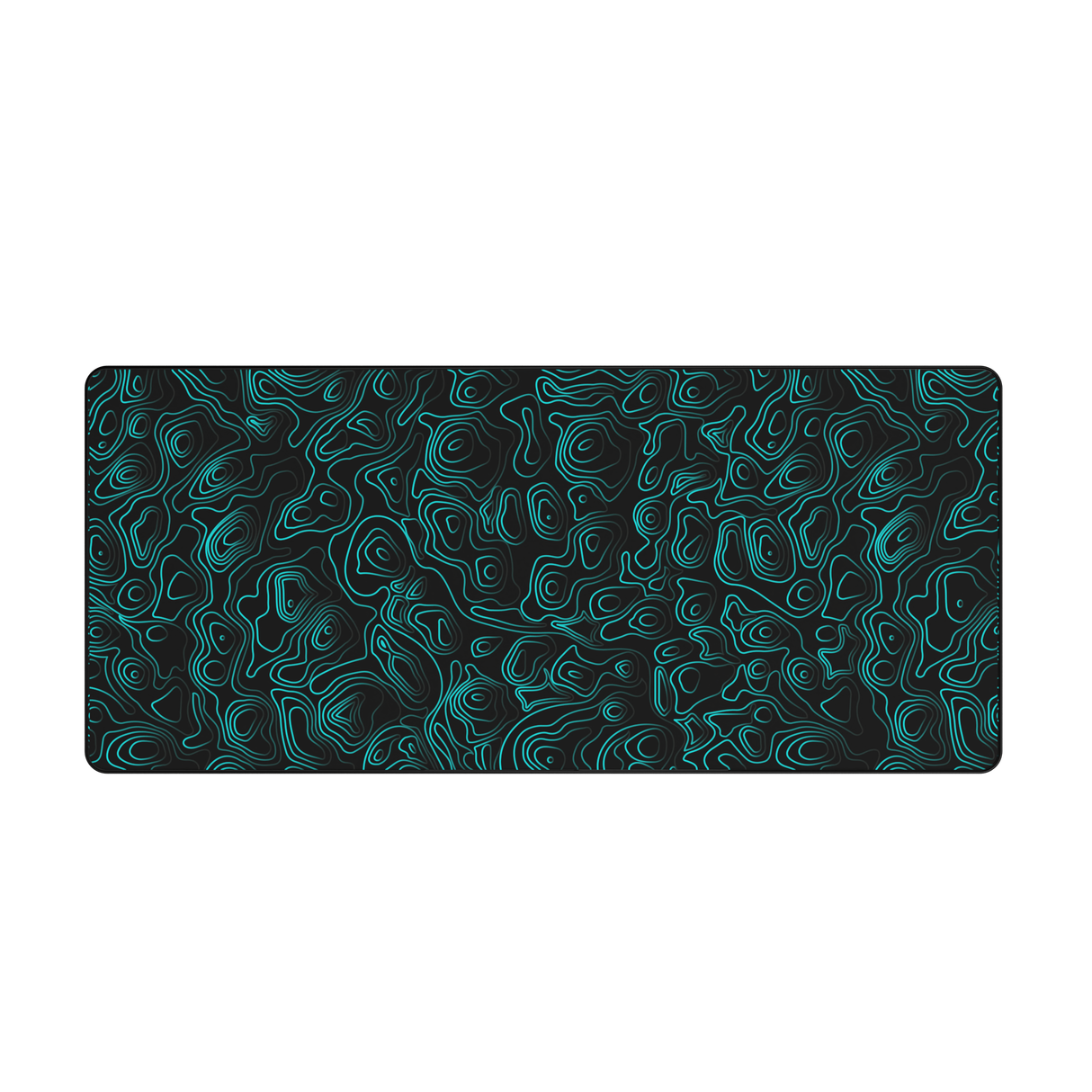 Mighty Setup - Evil Topographic Turquoise Musemåtte 90*40 cm