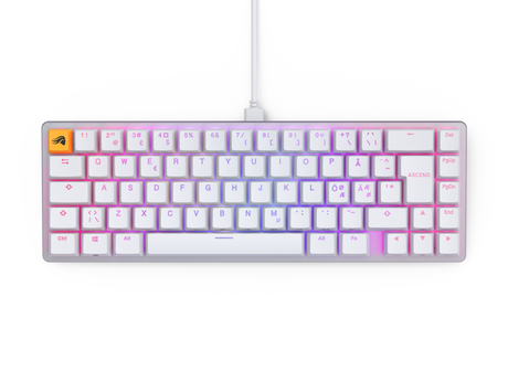 Glorious GMMK 2 Compact 65% - Fox switch, NO-Layout - Hvid Glorious