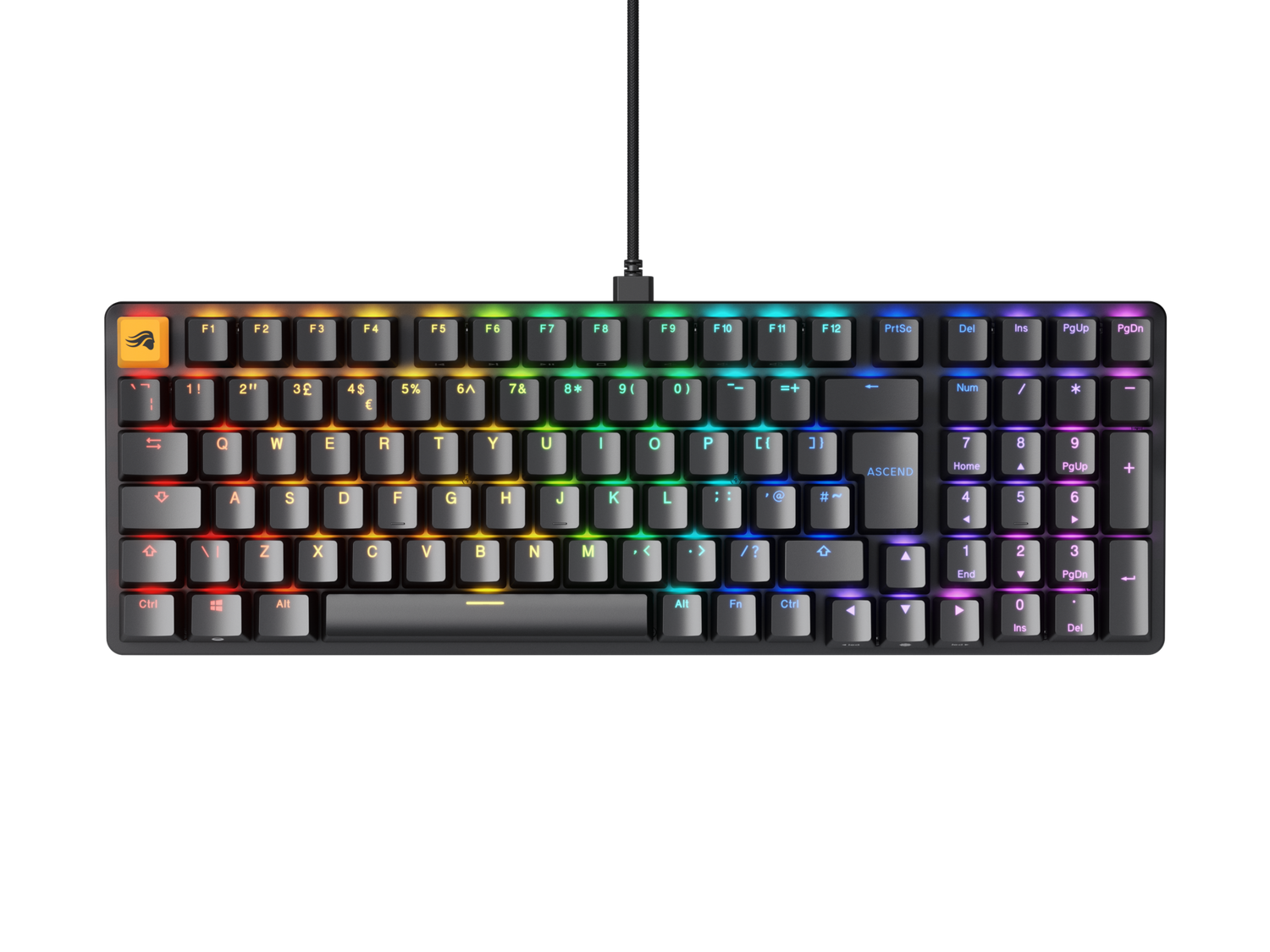 Glorious GMMK 2 Full-Size 96% - Fox switch, NO-Layout - Sort Glorious