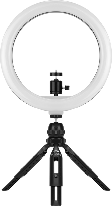 Streamplify LIGHT 10 Ring Light, 25,4cm, 5V USB - Sort Streamplify