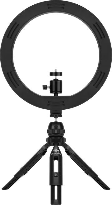 Streamplify LIGHT 10 Ring Light, 25,4cm, 5V USB - Sort Streamplify