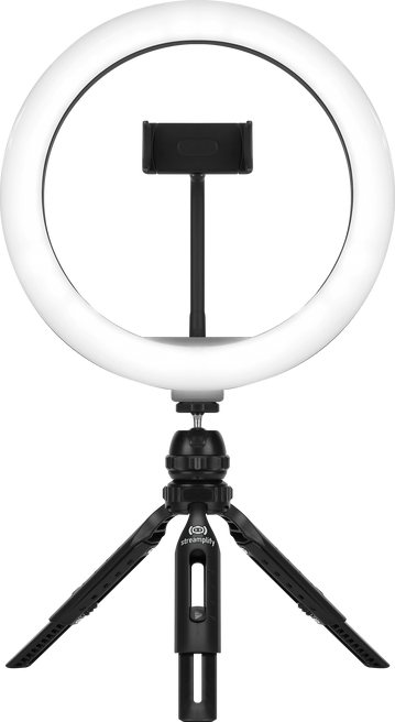 Streamplify LIGHT 10 Ring Light, 25,4cm, 5V USB - Sort Streamplify