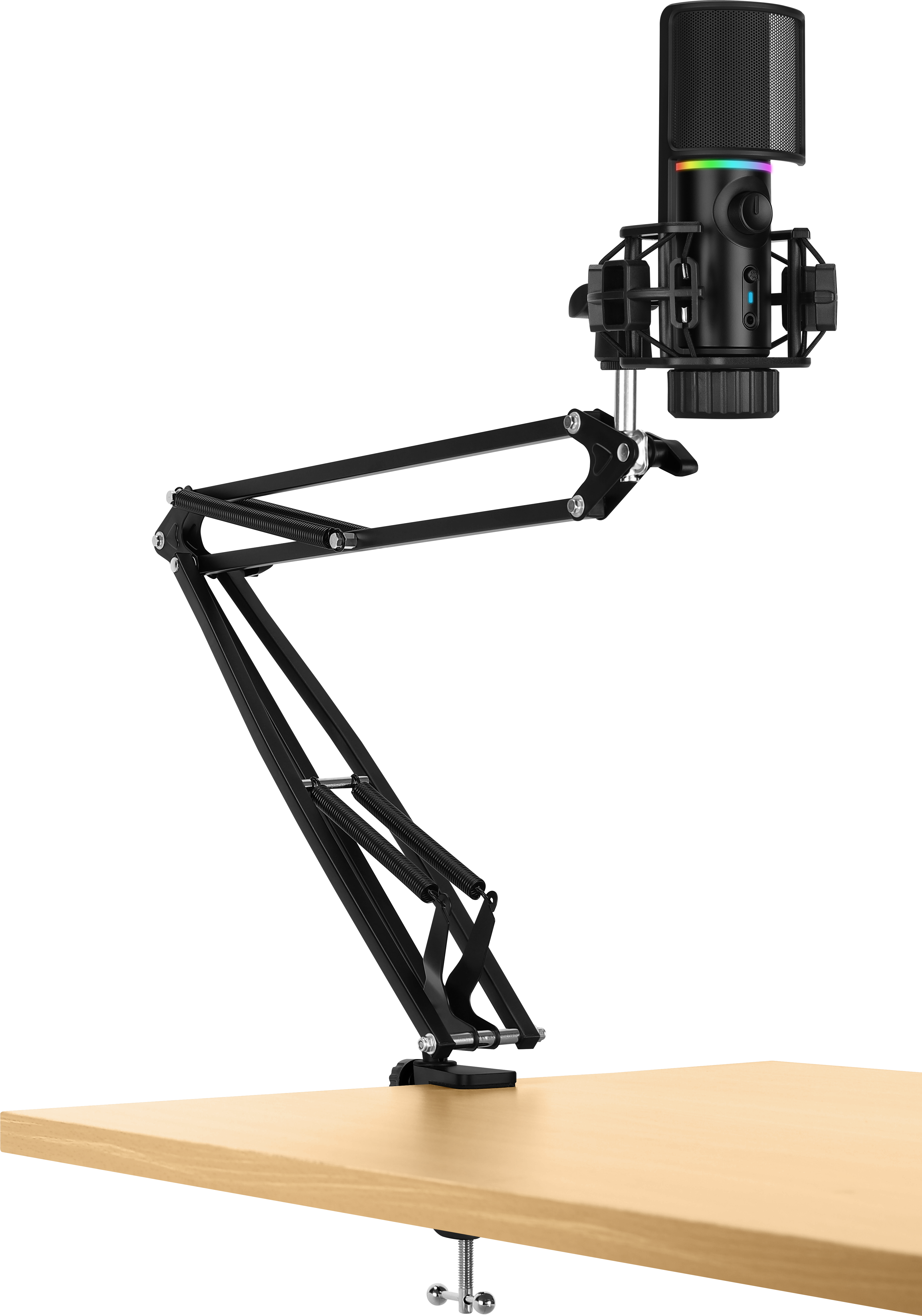 Streamplify MIC RGB Mikrofon incl. Mic-arm - Sort Streamplify